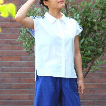 フレンチスリーブシャツ型紙 東京青山の初心者向け洋裁教室ピボット